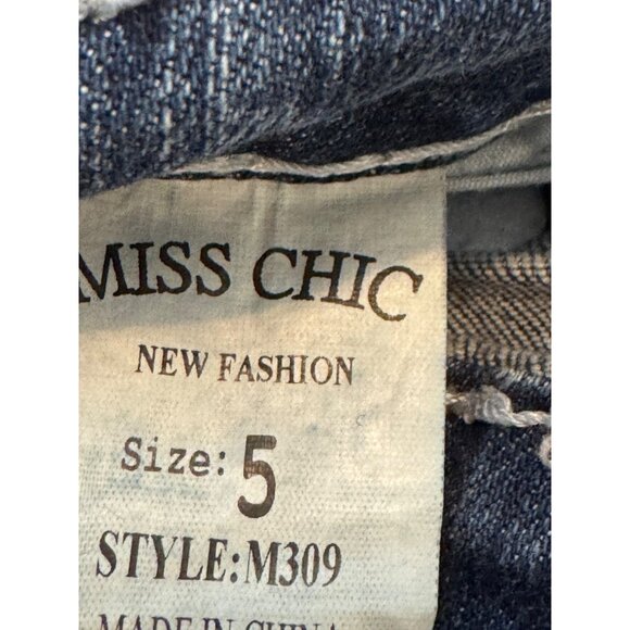 Miss Chic Denim shorts Jeans S Rhinestone Detail - Picture 3 of 4